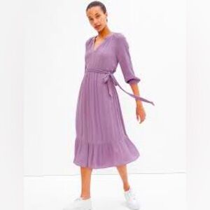 Splitneck Midi Dress , GAP FACTORY